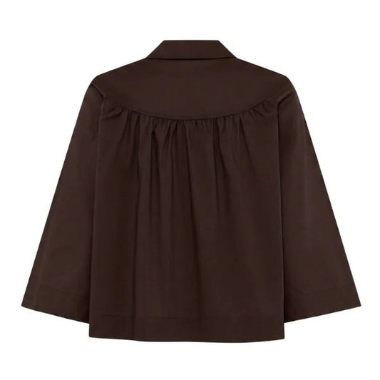 Vilma shirt - Dark Brown - La Róuge