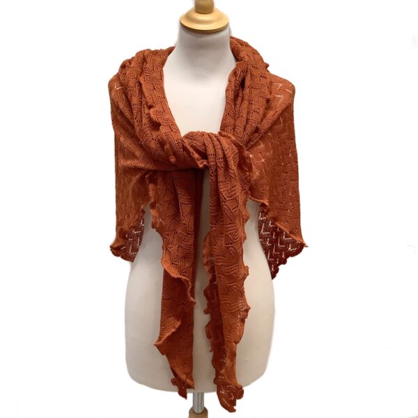 Susie sjal - Cognac - Invero