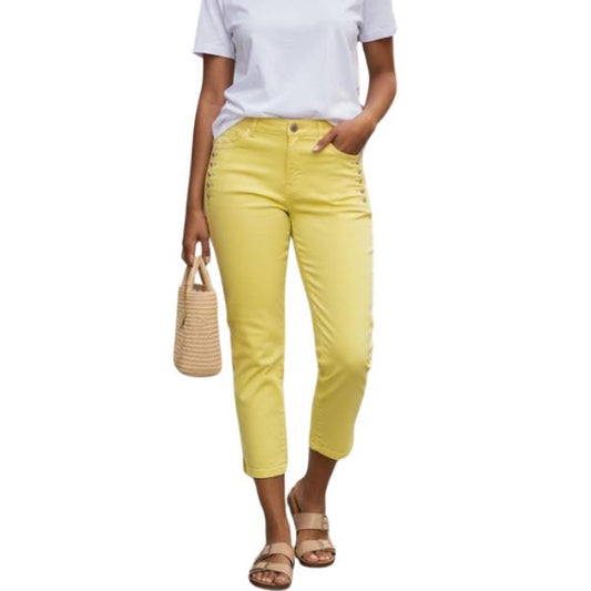 Coral capri bukser - Gul - Ofelia