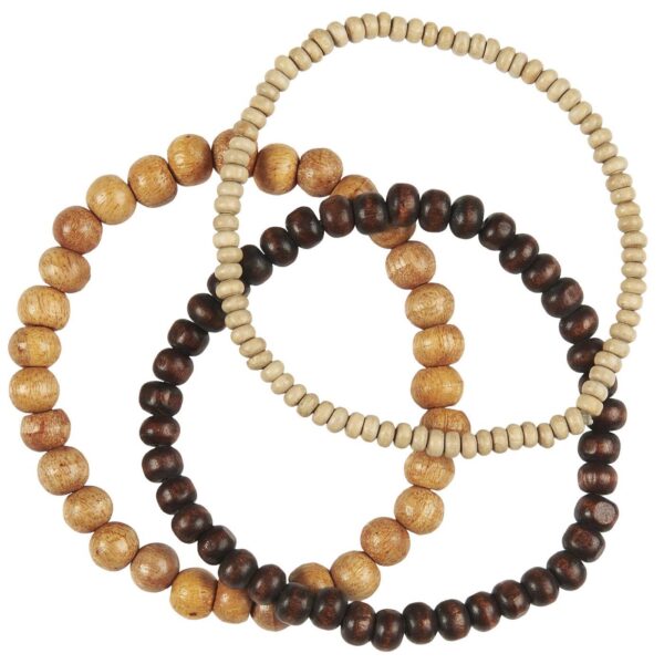 Armbånd i træ - 3stk. 4943-99 - Ib Laursen