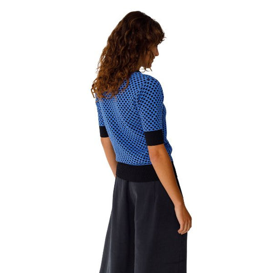 Muike GOTS Sweater - Multi blue - SKFK