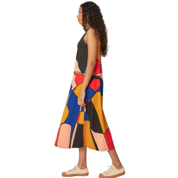 Martina stropkjole - Multifarvet - SKFK