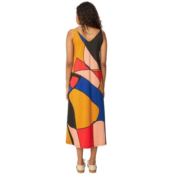 Martina stropkjole - Multifarvet - SKFK