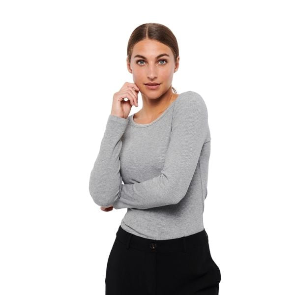 Lisa basic t-shirt – Lysegrå – La Róuge