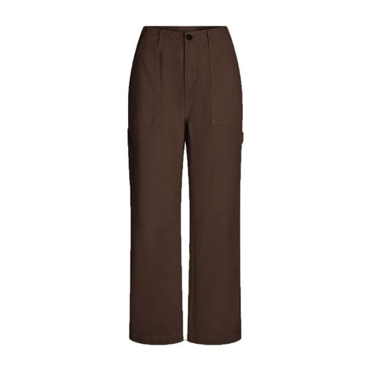 Louise worker pants - Dark Brown - La Róuge