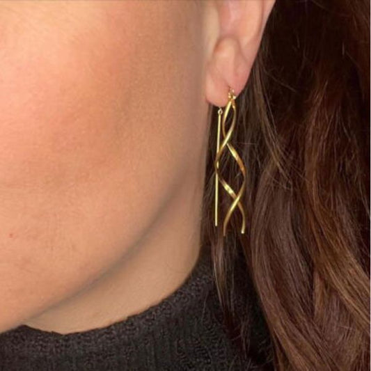 Waves øreringe - Guldbelagt - Wolff Jewelry