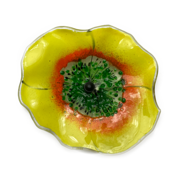 Grevelsgaard glasblomster, gul opak