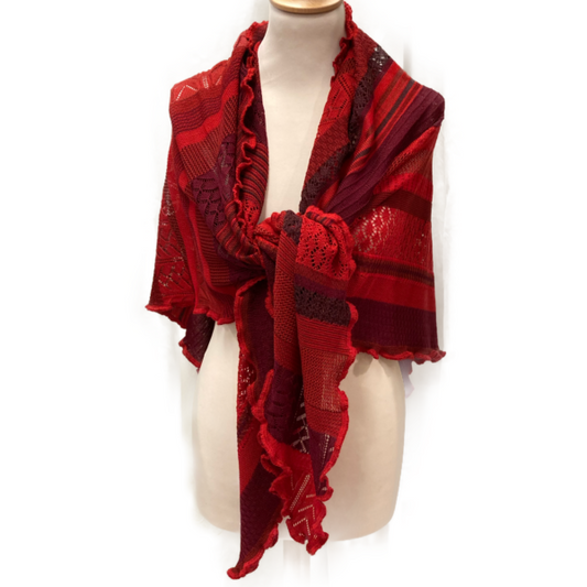 Invero tørklæde, rubin