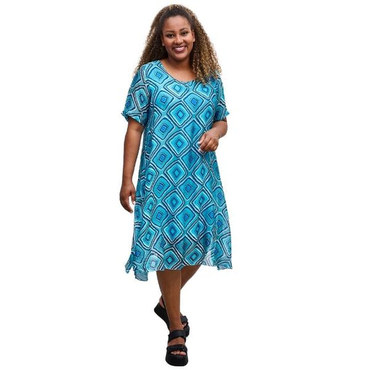 Sasa kjole - Blå grøn - Pont Neuf