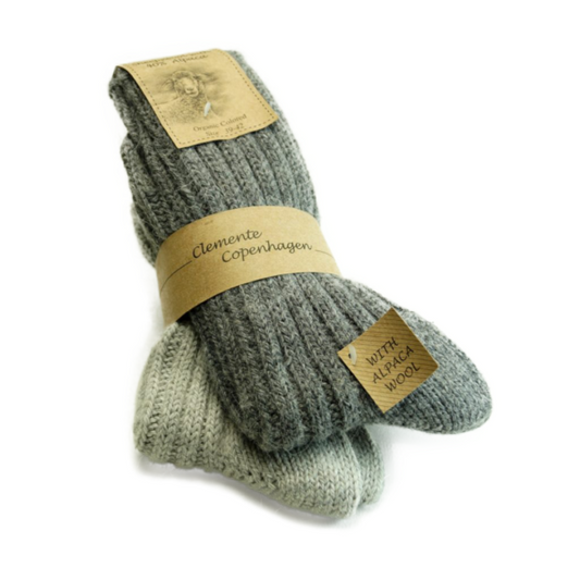 Bløde, varme alpaca uldsokker