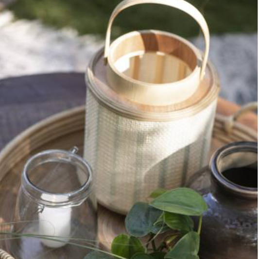 Ib Laursen - Lygte 22 cm - Bambus og træ