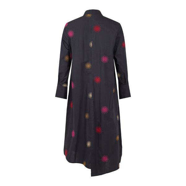 Kjole - Sort - Broderi sol - NOEN