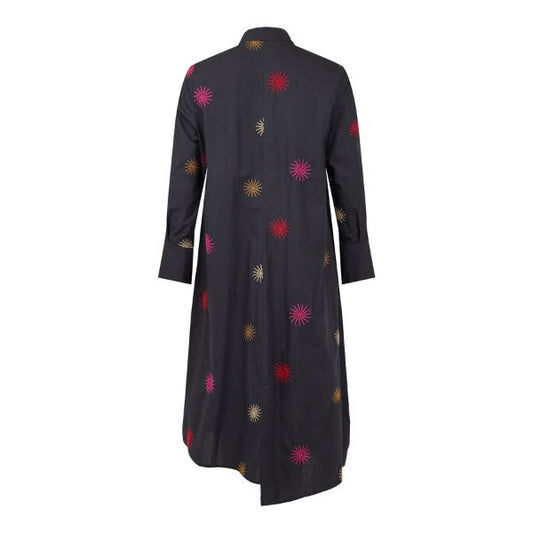 Kjole - Sort - Broderi sol - NOEN