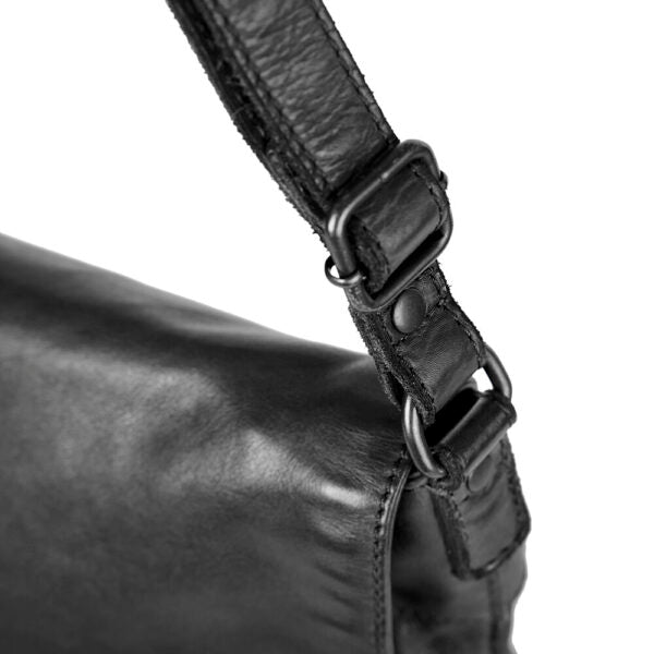 Medium Taske M/ Overslag - Sort 098-1 - Pia Ries