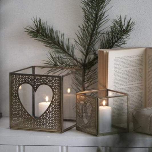 Glasboks m/ udstanset hjerte 08025-17 - Stillenat