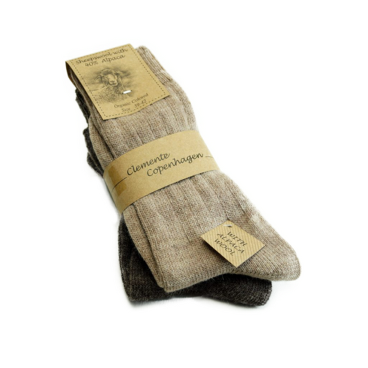 Bløde, varme alpaca uldsokker Alpaka