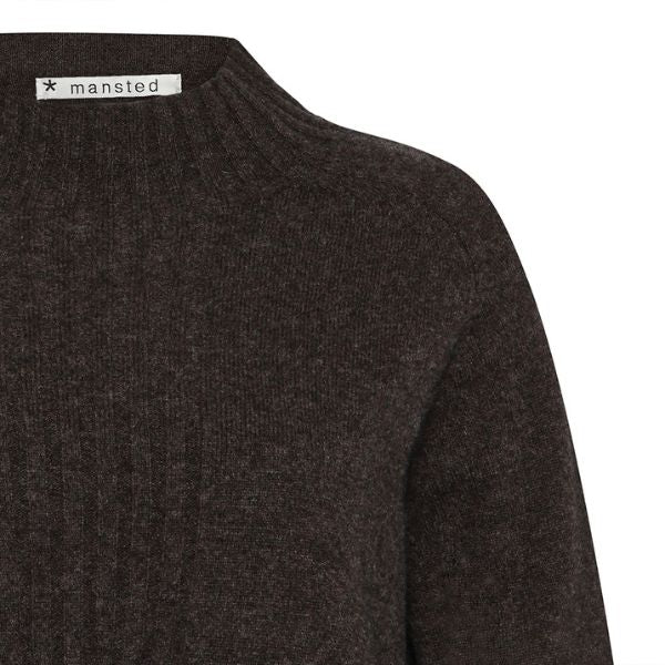 Hay bluse - Dark brown - Mansted