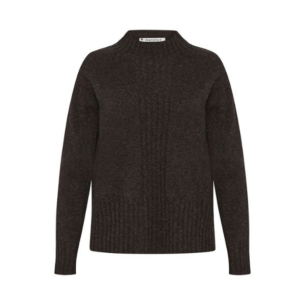 Hay bluse - Dark brown - Mansted