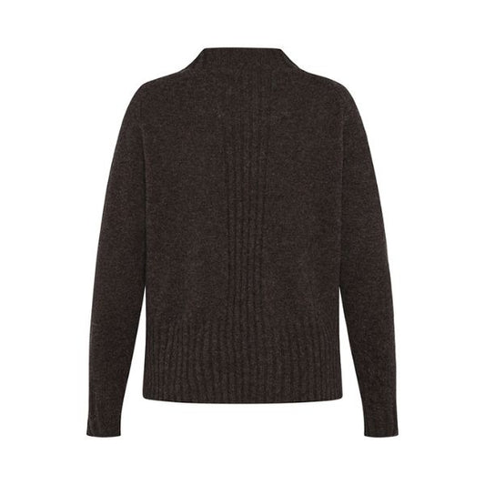 Hay bluse - Dark brown - Mansted