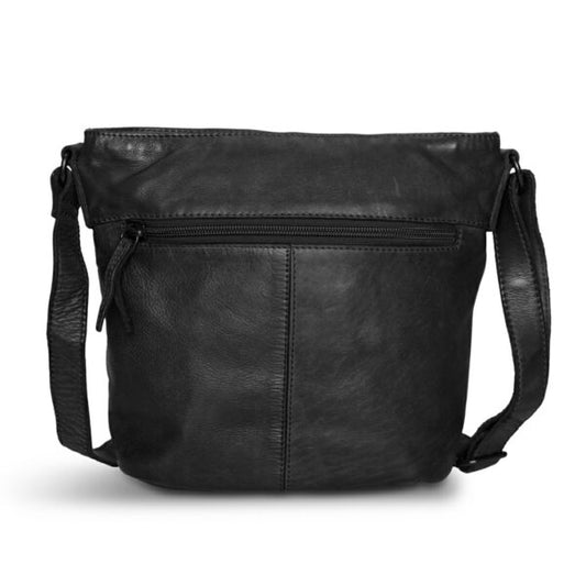 Pia Ries sort rummelig crossbody taske 054-1