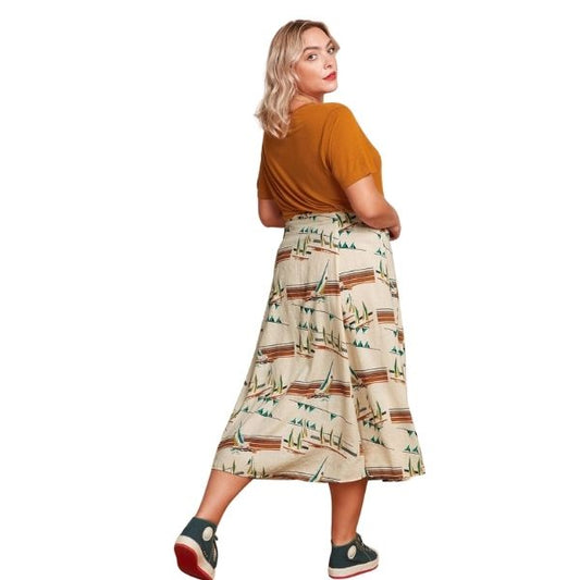 Judy midi skirt - Cream - King Louie