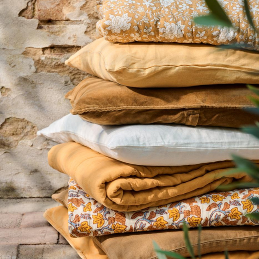 Quilt - Gule/orange vinranker - Ib Laursen