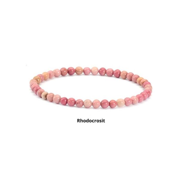 Armbånd 3mm rhodocrosit