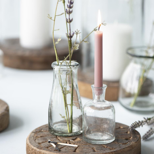 Kertelys H20cm - Rosa - Ib Laursen