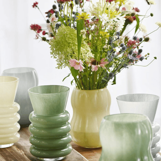 Veneta vase H20cm- Grønt glas - Ib Laursen