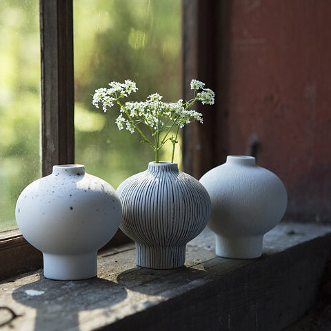 Cecilia vase - 9 cm - Hvid - Lindform