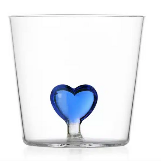 Glas blå hjerte Ichendorf