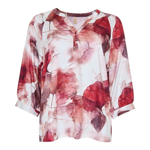 Winnie bluse - Rødt print - Ofelia