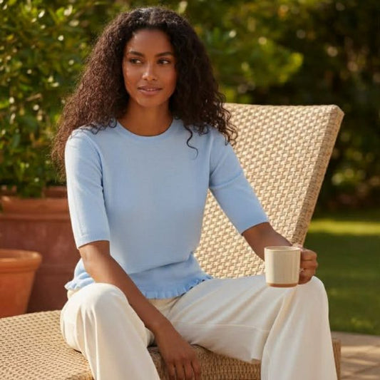 Clera bluse - Blå - Ofelia