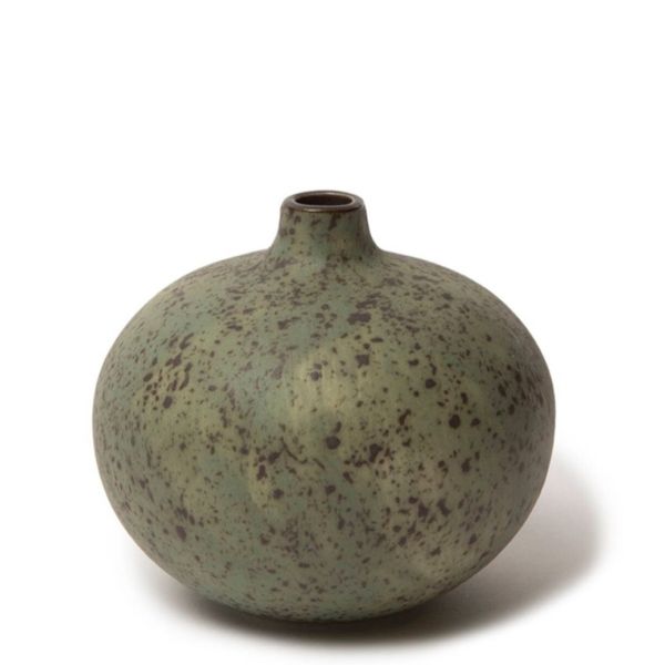 Bari vase - Medium - Grøn m. pletter - Lindform