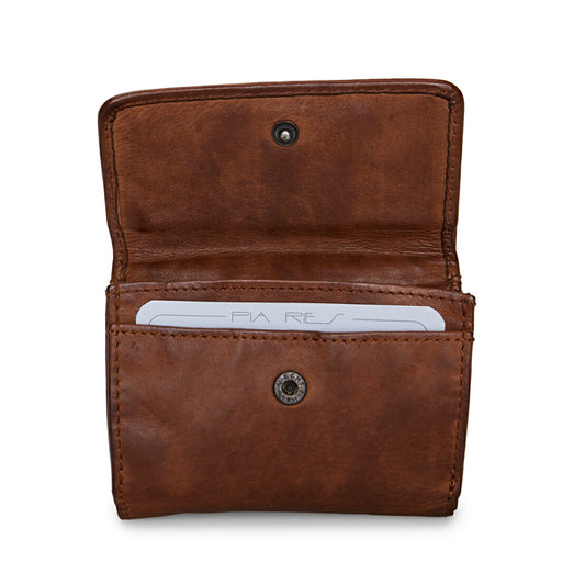 Pia Ries damepung i cognac til mønter og kort