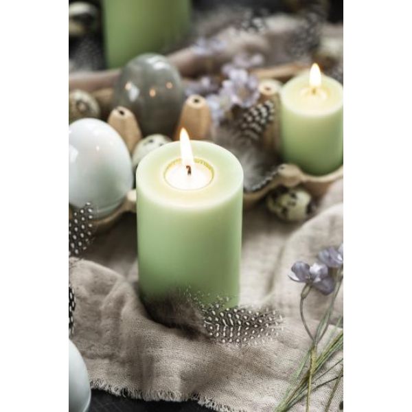 Bloklys H10 Ø6cm - Lysegrøn - 7610-84 - Ib Laursen