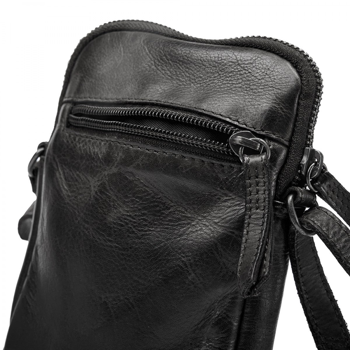 Mobiltaske flet - Sort 110-1 - Pia Ries