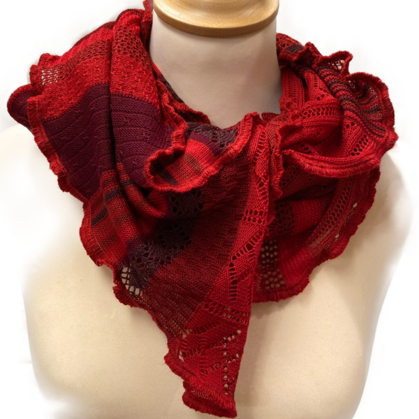 Invero tørklæde, rubin