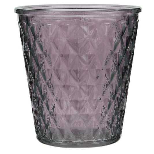 Lygte t/ Fyrfadslys - Aubergine - Ib Laursen