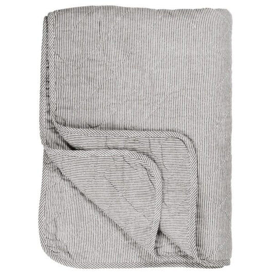Quilt 130*180cm - Grå striber 0788-16 - Ib Laursen