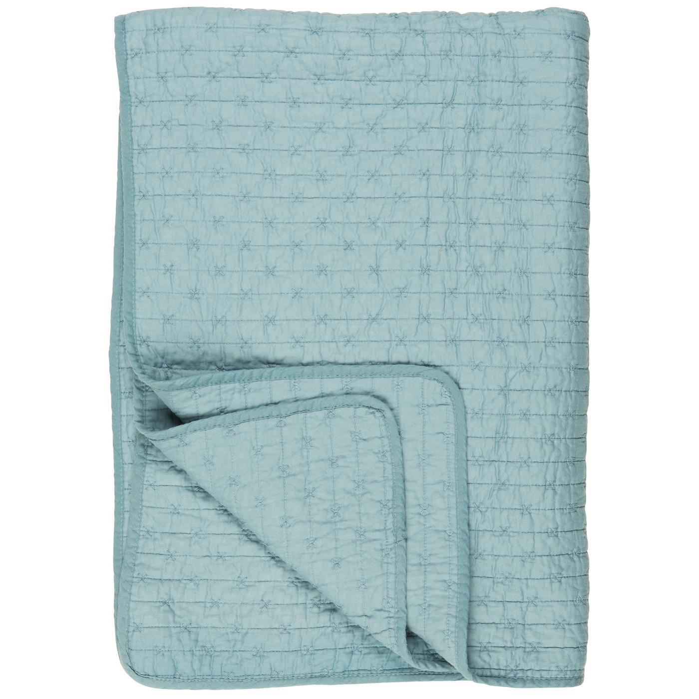 Quilt, 130*180, Blå m.kors 07961-13 - Ib Laursen