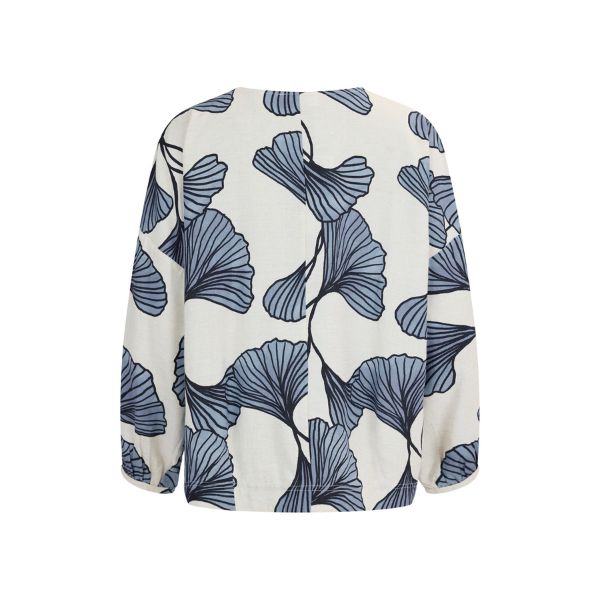 Bluse - Bleg blå mønster - NOEN