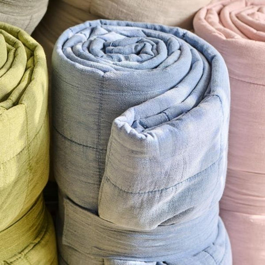 Quilt - 130*180 cm - Blå - Ib Laursen