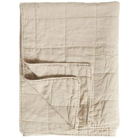 Quilt - 130*180 cm - Natur - Ib Laursen
