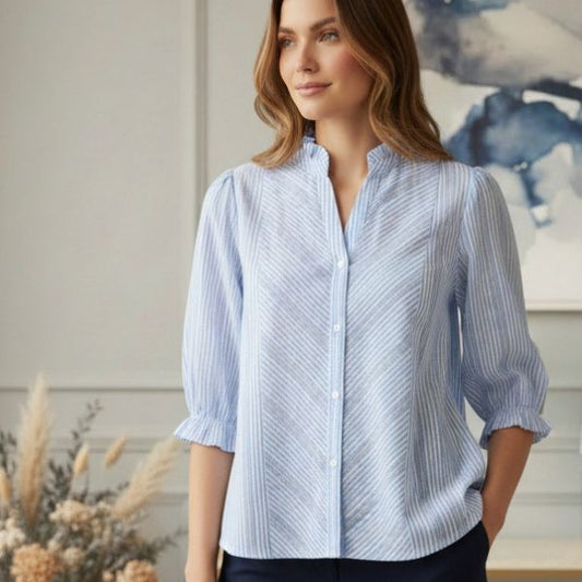 Gunn shirt - Blå - Ofelia