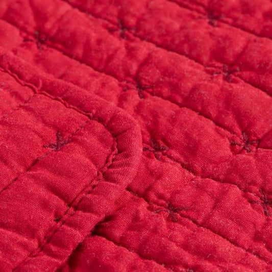 Quilt 130*180 - Rød korssting - Ib Laursen