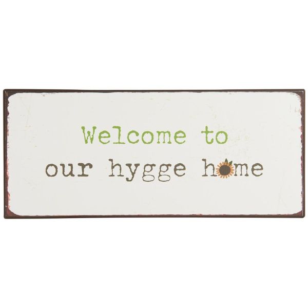 Metalskilt - Welcome to hygge - Ib Laursen