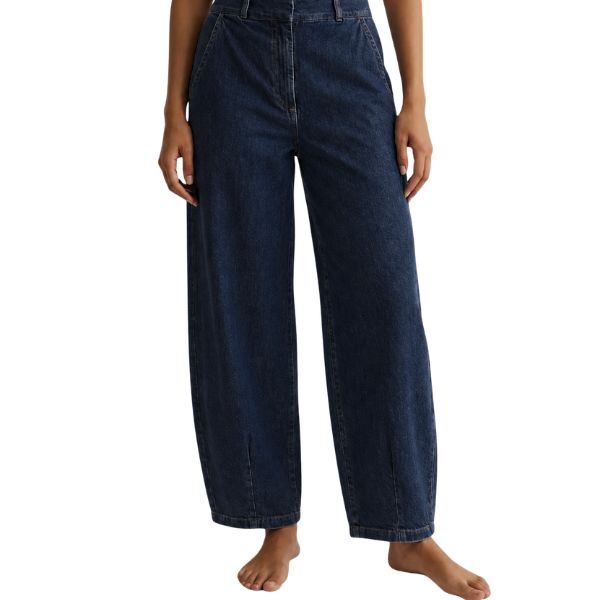 Barrel denim jeans - Dark blue - Marc Lauge