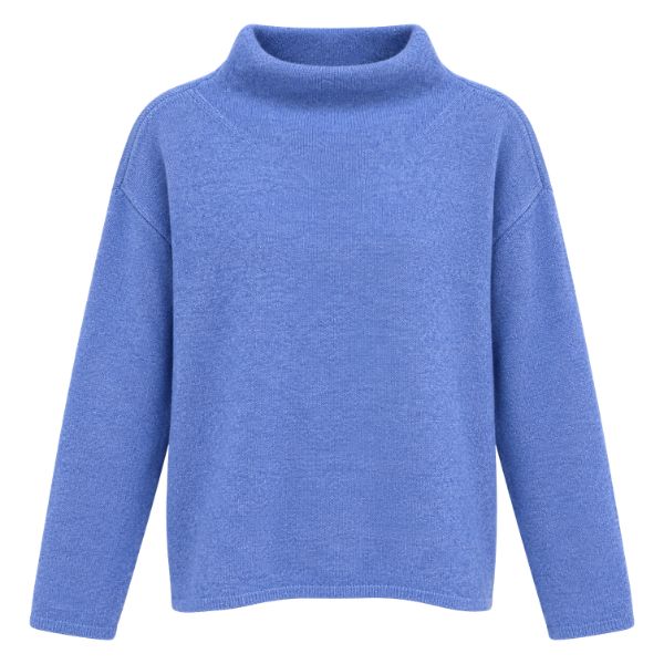 Pullover Meliert - Graublau - Heidekönigin