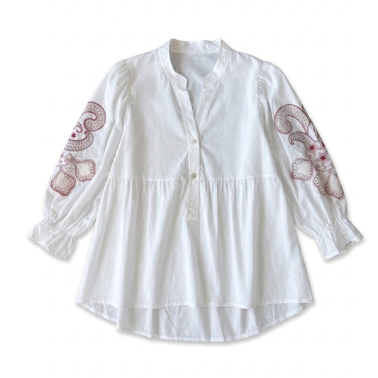 Bell bluse - Hvid - Qnuz 